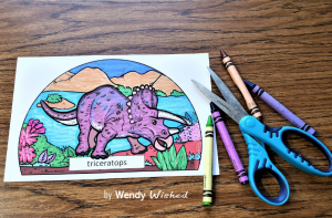 Topper Craft Activity for Dinosaur Writing