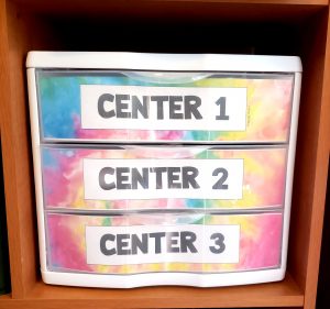 image of 3 drawer plastic storage
